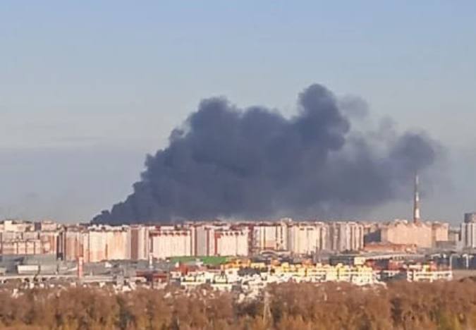 Пожар в Тюмени