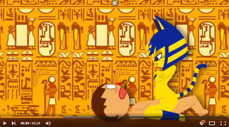 Zone Ankha оригинальное видео - Желтая Египетская кошка фулл - Игра на выживание из Тик Тока