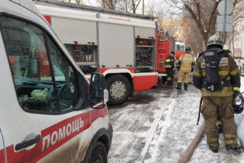 Пожар в ковидном госпитале Красноярска