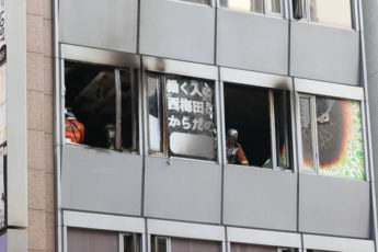 пожар в Осаке