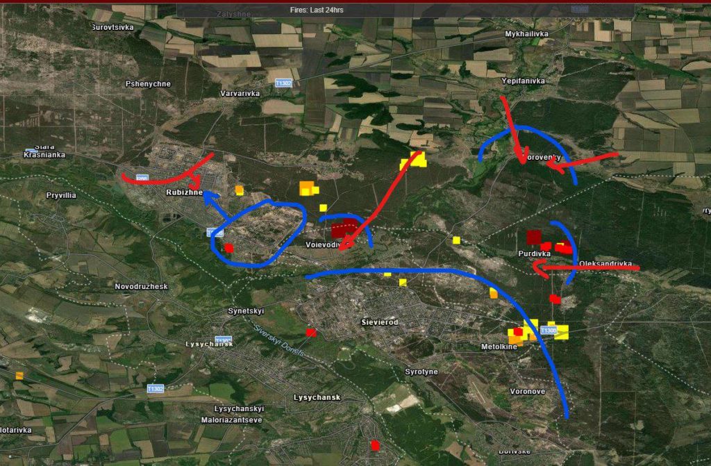 Карта боевых действий 6 мая