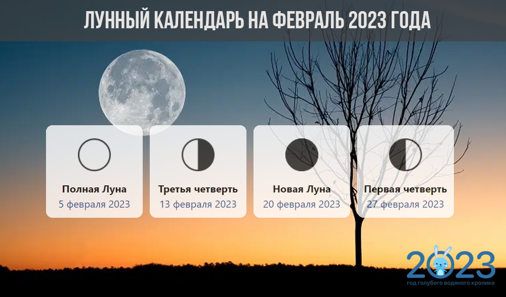Лунный календарь для садоводов и огородников в феврале 2023
